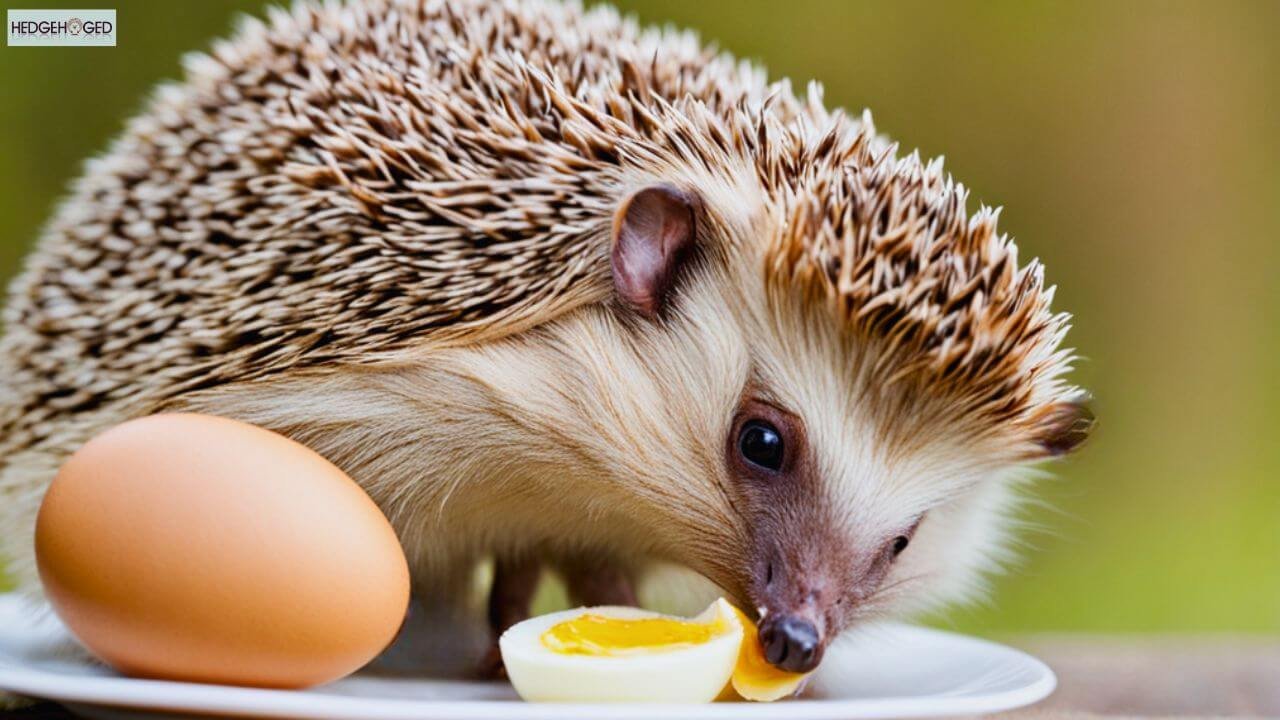 Hedgehog Eats Egg